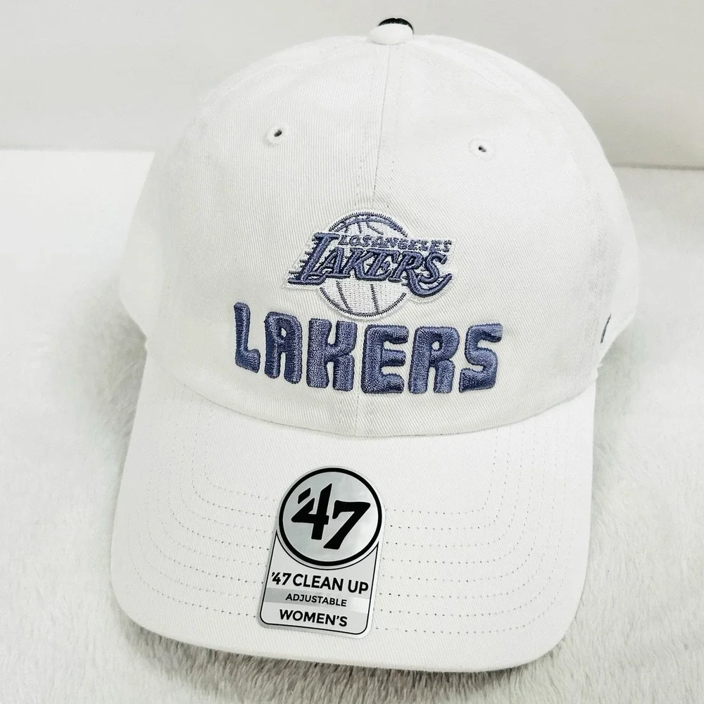 Los Angeles Lakers '47 Brand Luminance Women's Clean Up Hat Cap Adjustable White